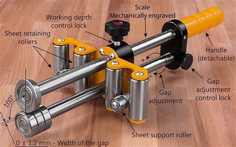 roller sheet metal bender|hand held sheet metal benders.